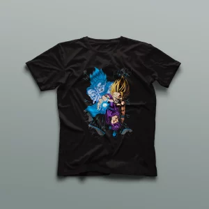 Camiseta Goku y Gohan Kamehameha