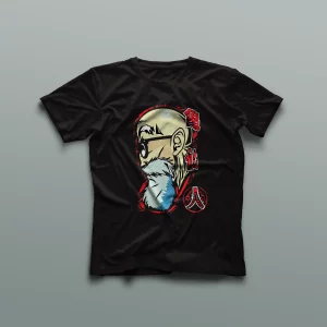 Camiseta Roshi de perfil