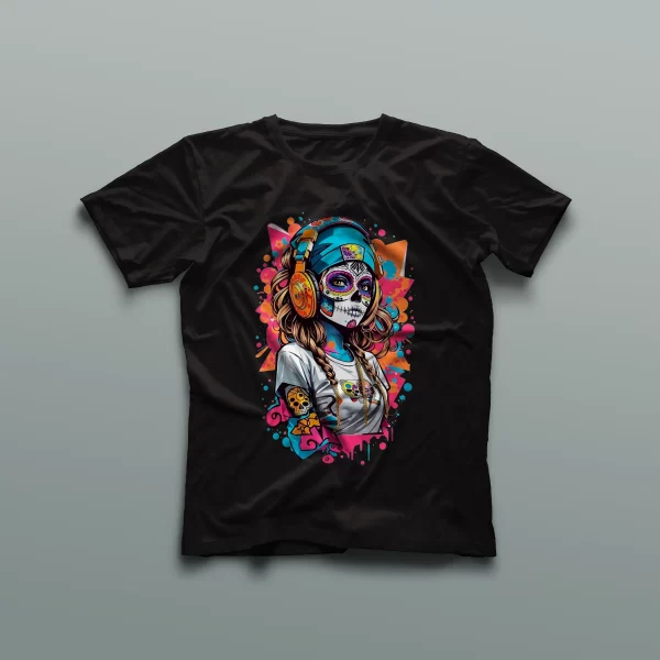 Camiseta Personalizada Catrina Moderna