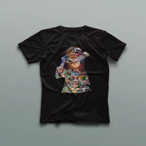 Camiseta Luffy Collage