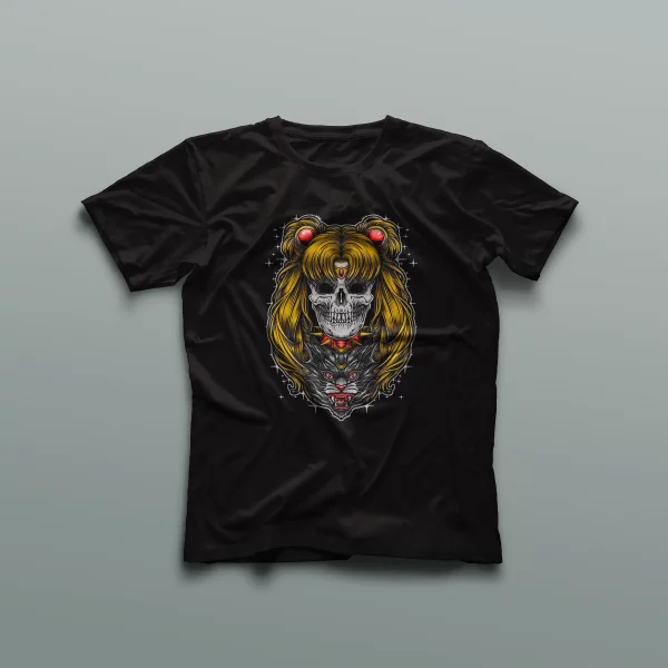 Camiseta Sailor Moon Calavera