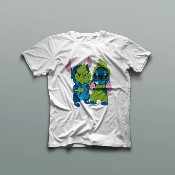 Camiseta Stitch y Grinch - Imagen 2
