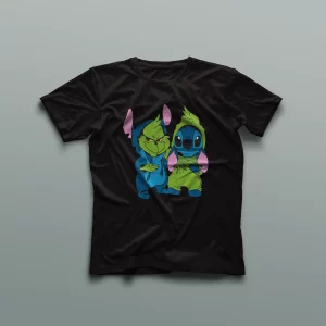 Camiseta Stitch y Grinch