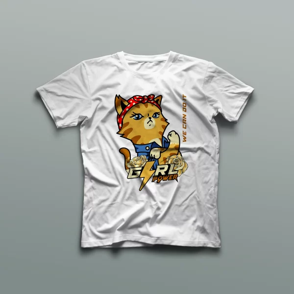 Camiseta Mujer al Poder, ¡miau! - Imagen 2