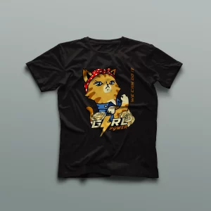 Camiseta Mujer al Poder, ¡miau!