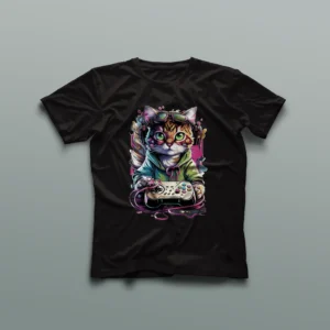 Camiseta Personalizada Gato Gamer