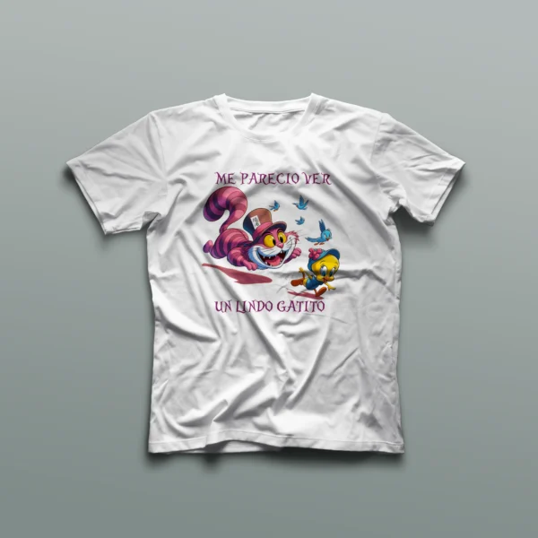 Camiseta Cheshire persiguiendo a Piolín - Imagen 2