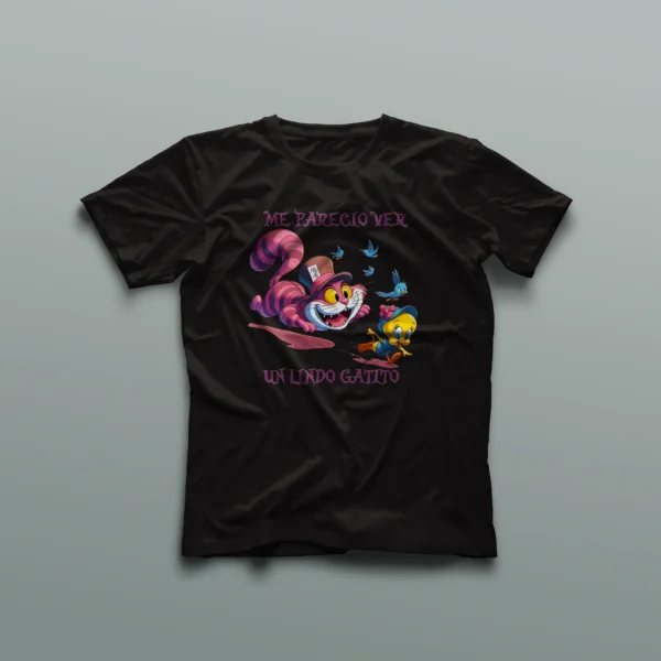 Camiseta Cheshire persiguiendo a Piolín