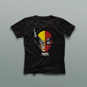 Camiseta personalizada de Deadpool y Wolverine - Mitades Icónicas
