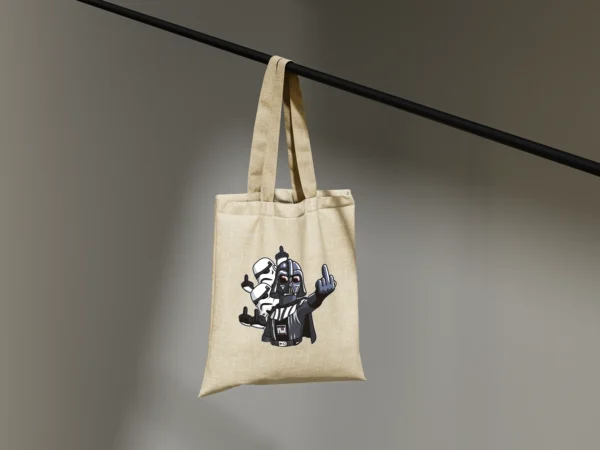 Tote Bag Darth Vader y Stormtroopers en Modo Burla