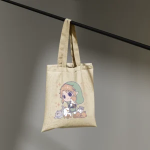 Tote Bag Link y Gatitos Kawaii