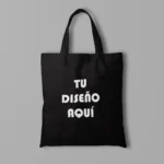 ToteBagMockup negra personalizada