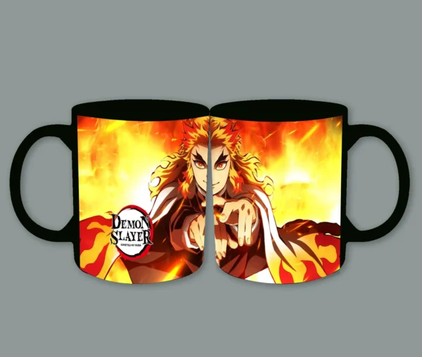 Taza de Kyojuro Rengoku en pose icónica - Imagen 2