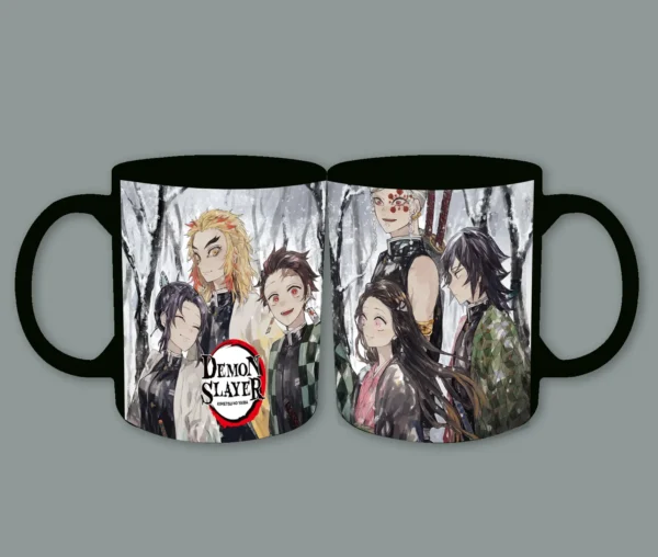 Taza de Tanjiro Nezuko y los Pilares en la Nieve - Imagen 2