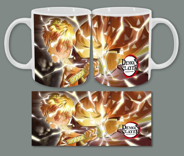 Taza Demon Slayer Zenitsu Ataques - Imagen 3